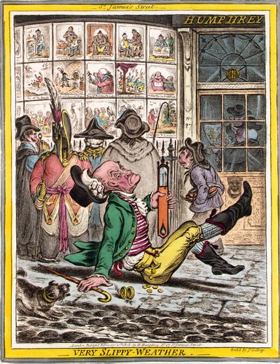 Clima muy resbaladizo de James Gillray